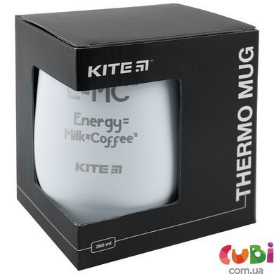 Термокружка Kite K22-378-03, 360 мл, біла