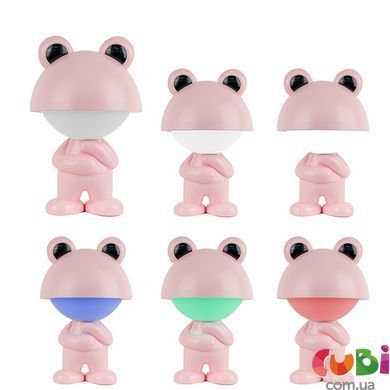 Світильник-нічник LED з акумулятором Kite Dreamy Жаба K25-315-3-2, рожевий