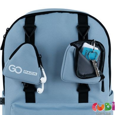 Рюкзак GoPack Education Teens 178 серо-голубой, комбинированый