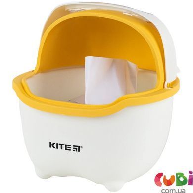 Настольный мусорный контейнер Kite, бело-оранжевый, K24-009-8.