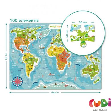 Пазлы Dodo Карта Мира (английский язык) (300123)