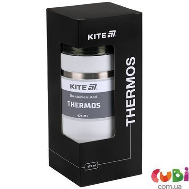 Термос Kite K25-320-1, 473 мл, білий, Білий