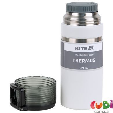 Термос Kite K25-320-1, 473 мл, білий, Білий