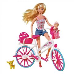 Кукольный набор Steffi & Evi Love Штеффи с малышом на велосипеде (5739050)