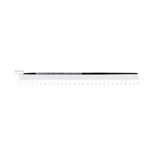 Пензель синтетика кругла загострена INTENSE 1668SR №00 довга ручка ROSA