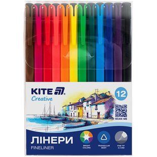 Лінери Kite Creative (K-1164), 12 кольорів