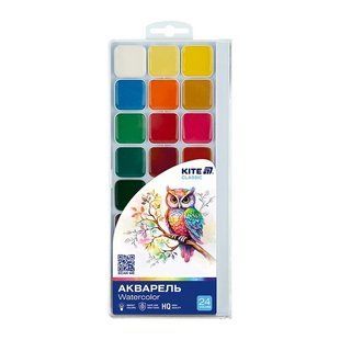 Фарби акварельні, 24 кол., Kite Classic, K-442