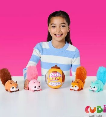 Інтерактивна іграшка Pets Alive S1 &ndash; Білочка (рожевий) (9565B), комбінований