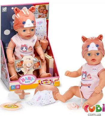 Кукла Baby Born &ndash; Лена в костюме котика (36 см, с аксессуарами) (839560), комбинированый