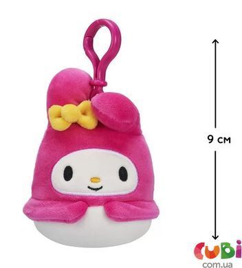 Мягкая игрушка на клипсе SQUISHMALLOWS серии "Хеллоу Китти" - Моя Мелодия (9 см)