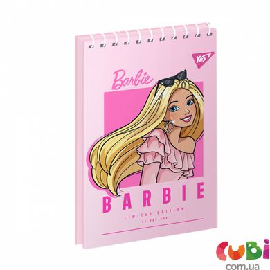 Зошит для записів YES А7 80 сторінок, спіраль Barbie, 151950