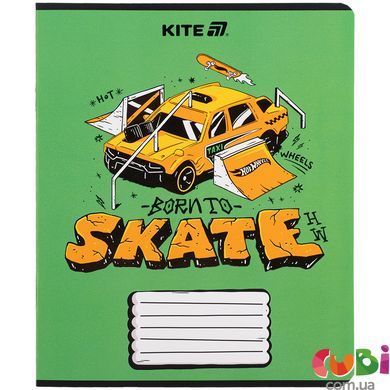 Зошит шкільний Kite Hot Wheels HW25-236, 18 аркушів, в клітинку