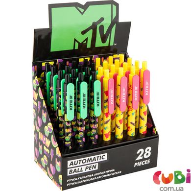 Ручка шариковая автоматическая Kite MTV синяя (MTV20-360)