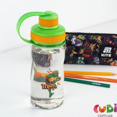 Бутылочка для воды Kite, 500 мл, NT (NT25-397), зелений, помаранчевий, сірий