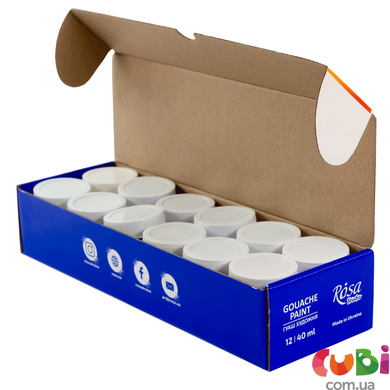 Набір гуашевих фарб CLASSIC 12х40мл special box ROSA Studio