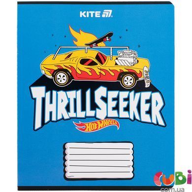 Зошит шкільний Kite Hot Wheels HW25-236, 18 аркушів, в клітинку