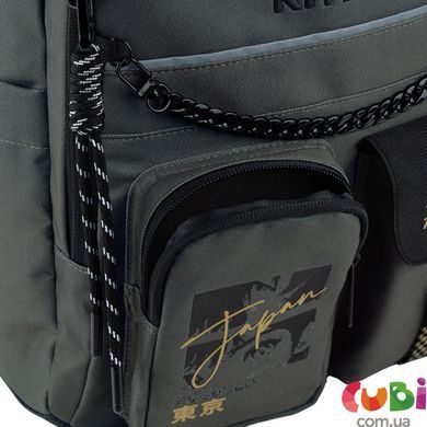 Набір рюкзак + пенал + сумка для взуття Kite 584 Tokyo Vibe (SET_K26-584M-4), хакі