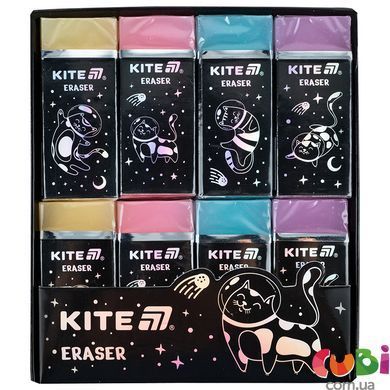 Гумка кольорова Kite з глітером Universe, асорті (K24-144)