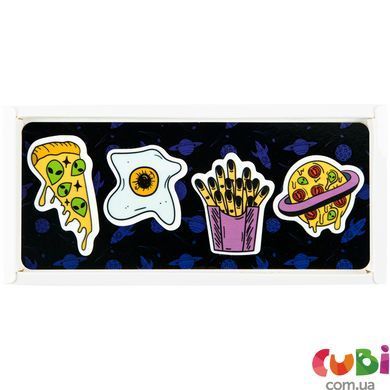 Пластиковые закладки 4x20 шт, 35x50 мм, Space food