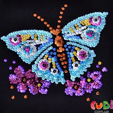 Набір для творчості з паєток Колібрі Art Грайливий метелик (АРТ 01-05)