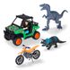 Ігровий набір Пошук динозаврів, баггі та мотоцикл, 2 динозаври, 1 фігурка, 3+, 383 4009