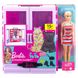 Бузкова шафа для одягу з лялькою Barbie, HJL66