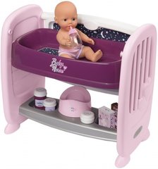 Ігровий набір SMOBY Baby Nurse Прованс Ліжко з полицею і зйомним столиком (220353)