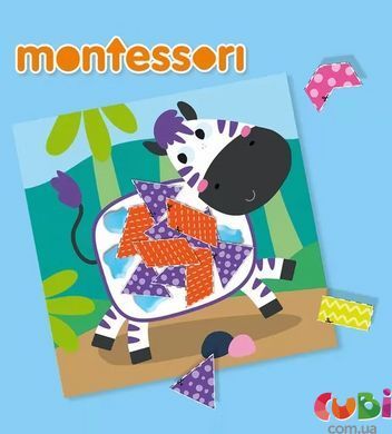 Набір для творчості серії "Montessori" &ndash; ВИРІЗАЙ З ТВАРИНКАМИ (14061S), комбинований