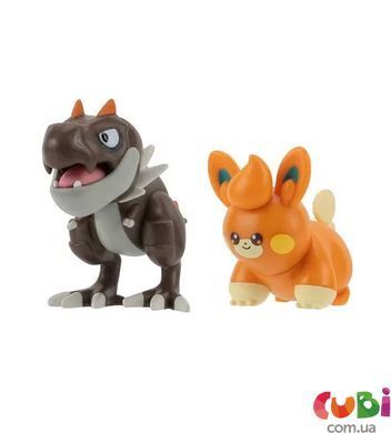Набір ігрових фігурок POKEMON W17 - ТАЙРАНТ І ПАВМИ, комбінований