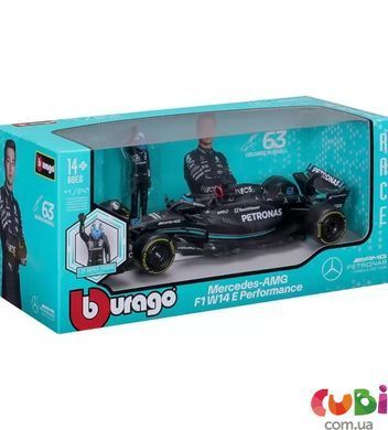 Автомодель з фігуркою - MERCEDES-AMG F1 W14 E PERFORMANCE (1:24)