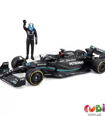 Автомодель з фігуркою - MERCEDES-AMG F1 W14 E PERFORMANCE (1:24)