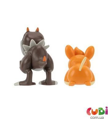 Набір ігрових фігурок POKEMON W17 - ТАЙРАНТ І ПАВМИ, комбінований
