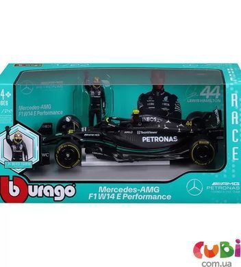 Автомодель з фігуркою - MERCEDES-AMG F1 W14 E PERFORMANCE (1:24)