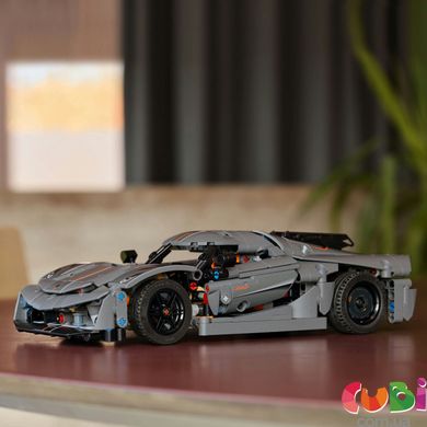 Конструктор дитячий Lego Koenigsegg Jesko Absolut — сірий гіперкар (42173)