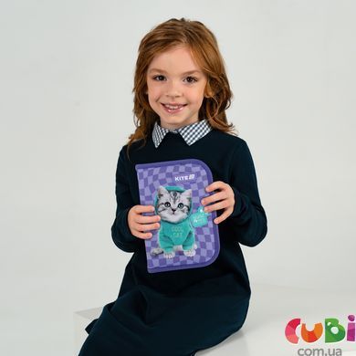 Пенал без наповнення Kite Studio Pets SP25-622-2, 1 відділення, 2 відвороти, комбінований