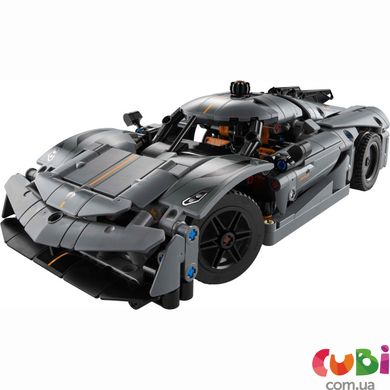 Конструктор дитячий Lego Koenigsegg Jesko Absolut — сірий гіперкар (42173)