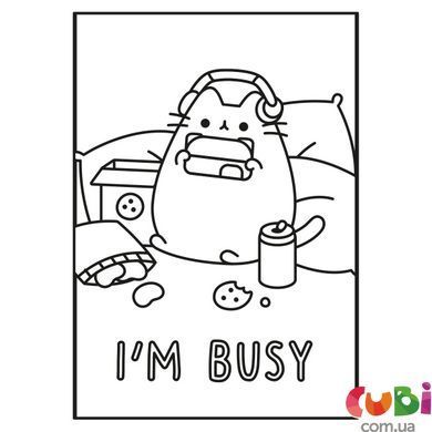 Розмальовка А4 Yes Pusheen з наліпками 8 сторінок