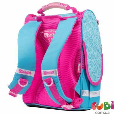Рюкзак школьный каркасный SMART PG-11 Friends, бирюзовый (557071), комбинированый