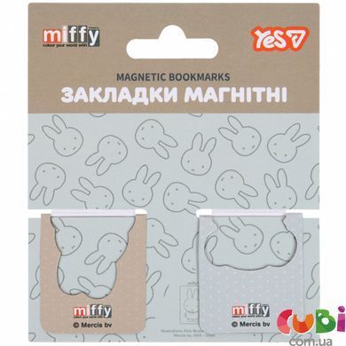 Закладки магнітні Yes "Miffy", висікання, 2 шт (708836)