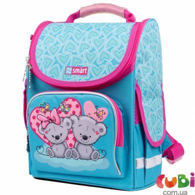 Рюкзак школьный каркасный SMART PG-11 Friends, бирюзовый (557071), комбинированый