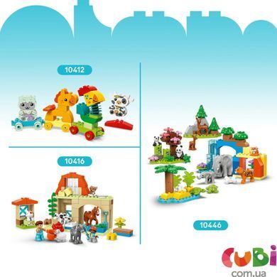 Конструктор Lego DUPLO Сімейство диких тварин: Пінгвіни та Леви (10442), комбінований