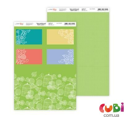 Дизайнерская бумага Нежность цветов 3, двухсторонняя, 21х29,7см, 250 м2, ROSA Talent (5310019)