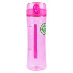 Пляшка для води YES рожева, 680 мл (707620)