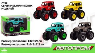 Машина металл 7408 АВТОПРОМ, 1:50, 4 цвета