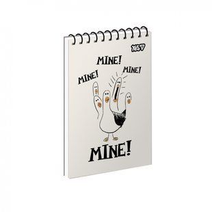 Тетрадь для записей Yes А6/80 ед.спираль "Mine! Mine! Mine!" ВДЛ (152475)