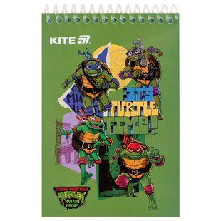 Блокнот на спирали Kite Черепашки Ниндзя NT25-196, А6, 48 листов, нелинованный