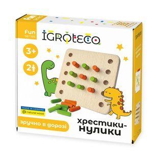 Деревʼяна гра Хрестики-Нулики для дітей, комбінований