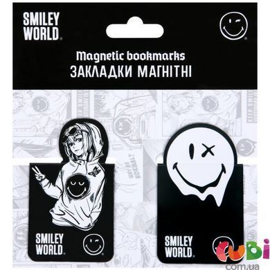 Закладки магнитные Yes "Smiley World" вырубка, 2 шт (708873)