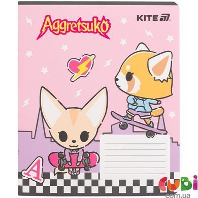 Зошит шкільний Kite Aggretsuko AR25-236, 18 аркушів, клітинка