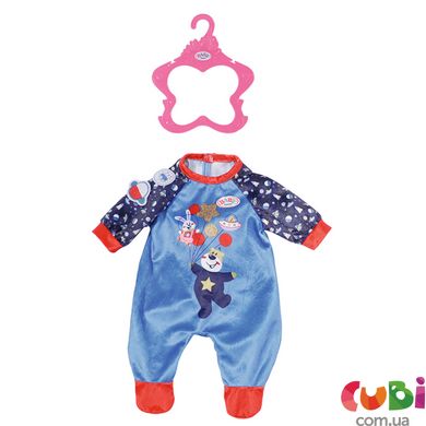 Одяг для ляльки BABY BORN серії День Народження - СВЯТКОВИЙ КОМБІНЕЗОН (на 43 см, синій) (831090-2)